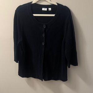 Cato Women's Black Button Cardigan